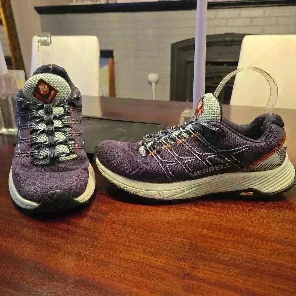 Merrell Floatpro MOAB Flight Trail Running Shoes Navy Blue Womens Size 8